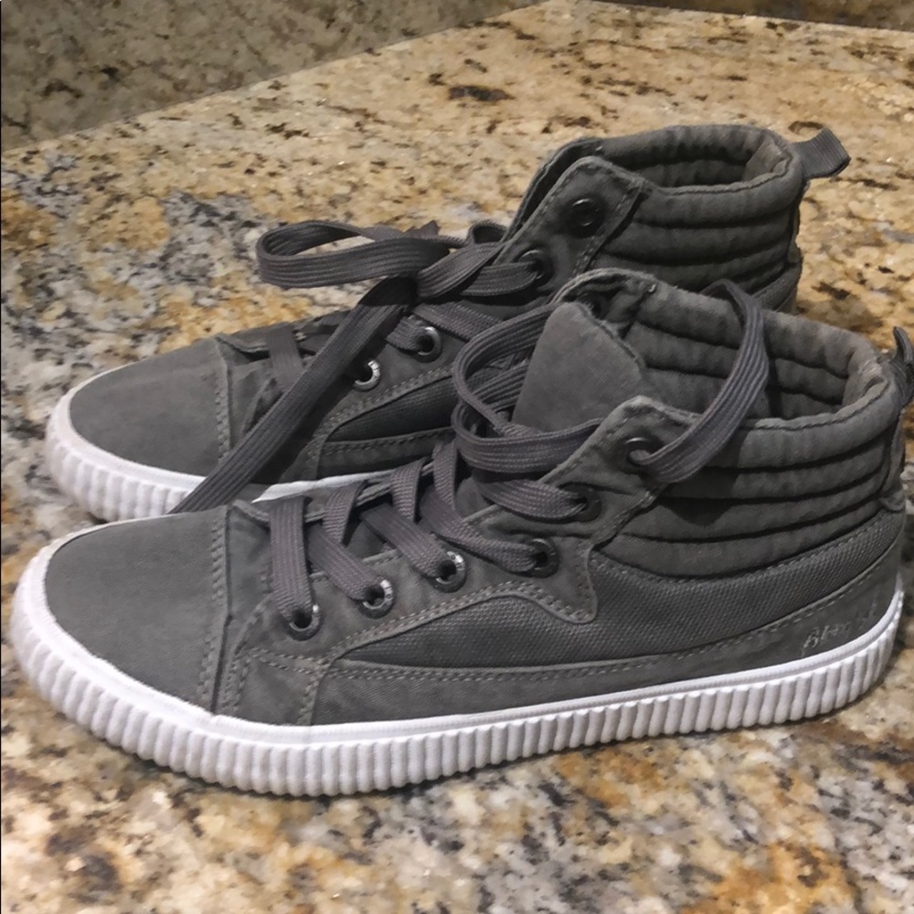 Blowfish hightops, taupey, grey color